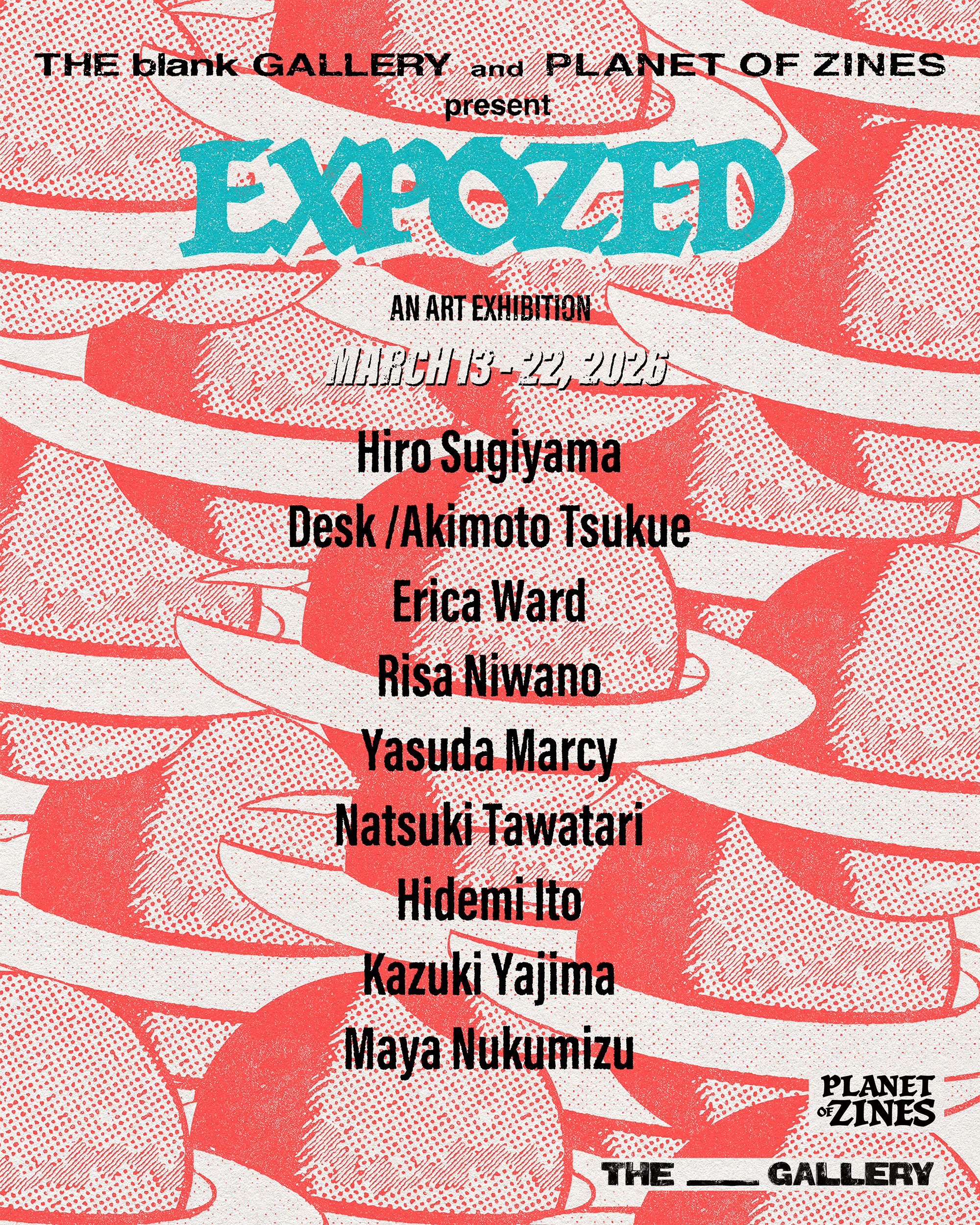Planet of Zines主催のEXPOZEDアート展（2026年3月13日〜22日開催）